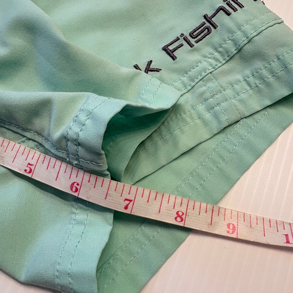 Huk Next Level Shorts Men 30 Mint Green Performance Fishing Cargo Pockets Summer - Picture 6 of 7